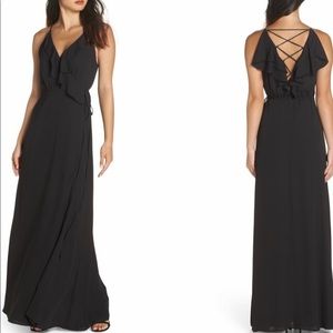 Wayf Black Bridesmaid dress from Nordstrom, size S